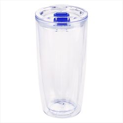 Clear with Blue Lid Slider